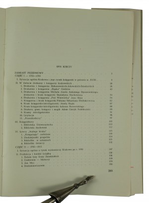 Pachoński Jan - Drukarze, księgarze, bibliofile krakowscy 1750-1815, Wydawnictwo Literackie Kraków 1962.
