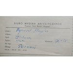 SKUPIN Ryszard - Toulouse 1963, tuš, f. 64 x 50 cm, signováno, nálepka Biuro Wystaw Artystycznych Poznań