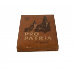 Kościańska Wytwórnia Cygar i Papierosów - oryginalne, kartonowe pudełko 5 cygar Pro Patria, stan bardzo dobry