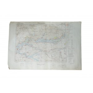 Mapa KONSTANTINOWSK stan na rok 1941, poprawiona w I.1943r. wyłącznie do użytku służbowego, skala 1:300.000, f. 75 x 50cm