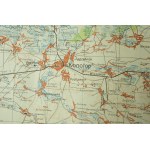 Mapa KONOTOP [Ukrajina, 250 km od Kyjeva] z roku 1941, opravená VI.1943, mierka 1:300.000