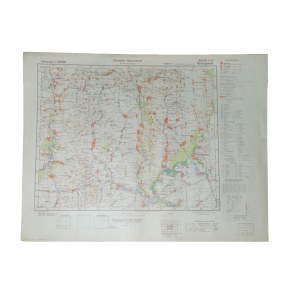 Karte von BORISSOGLEBSK [Russland], Stand 1941, korrigiert im I.1943, Maßstab 1:300.000, F. 65 x 50cm