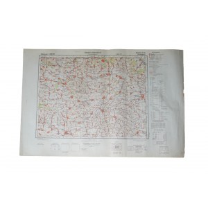 Mapa KIROVOGRAD [Kropivnytsky], Ukrajina, 250 km od Kyjeva, z roku 1941, opravená v I.1943, mierka 1:300 000, f. 75 x 50cm