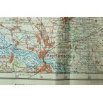 Mapa KREMENTSCHUG [Krzemieńczuk], Ukraina , obwód połtawski, stan na 1941r., poprawiona w VI.1943r., skala 1:300.000, f. 65x50cm