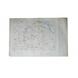 Karte von PETROVSKOJE [Svetlograd], Russland, Stavropol Krai, Kaukasus, Stand 1941, korrigiert im I.1943, Maßstab 1:300.000, F. 75 x 50cm