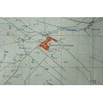 Mapa PETROVSKOJE [Svetlograd], Rusko, Stavropoľský kraj, Kaukaz, z roku 1941, opravená v I.1943, mierka 1:300.000, f. 75 x 50cm