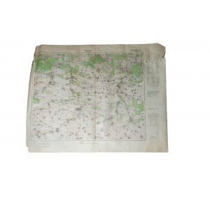 Mapa POŁONNE, Ukraina, obwód chmielnicki, skala 1:100.000, f. 89x70cm