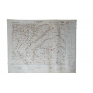 Mapa MILLEROWO, Rosja, obwód rostowski, stan na 1941r., poprawiana w I.1943r., skala 1:300.000, f. 64,5 x 50cm