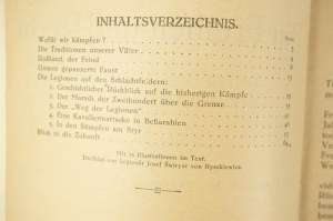 O wolność i sprawiedliwość. Pod sztandarem Legionów Polskich / Für Freiheit und Recht. Unter dem Banner der Polnischen Legionen, Wien 1916r.