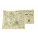 Griebenův turistický průvodce, svazek 47 Vysoké Tatry / Griebens Reisführer band 47 Die Hohe Tatra, Berlin 1914. , 11 velkých rozkládacích map