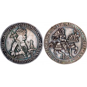 Austria Guldiner Type Silver Medal Maximilian I 1509 Restrike