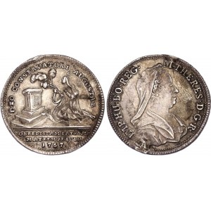 Austria Maria Theresia Smallpox Silver Medal 1767