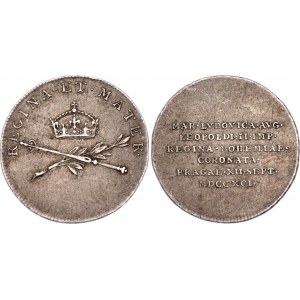 Austria Silver Coronation Medal 1791