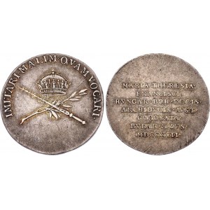 Austria Silver Coronation Medal 1792 Big