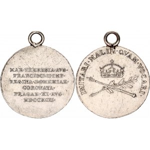 Austria Silver Medal Coronation of Maria Theresa in Buda 1792
