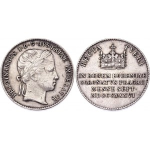 Austria Silver Coronation Medal 1836 Small