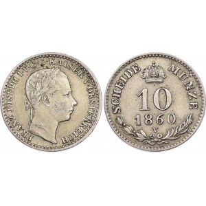 Austria 10 Kreuzer 1860 V