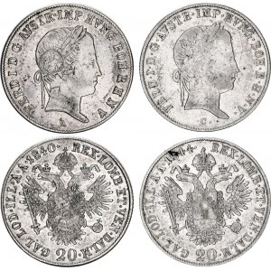 Austria 2 x 20 Kreuzer 1840 - 1844 A & C