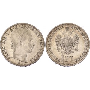 Austria 1/4 Florin 1864 A