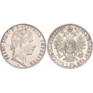 Austria 1 Florin 1857 A