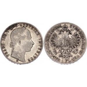 Austria 1 Florin 1865 B