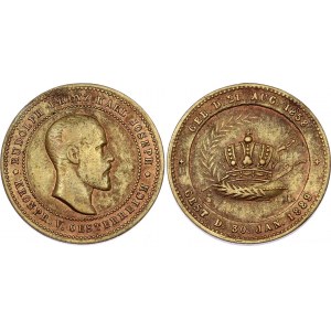 Austria Brass Posthumous Karl Joseph Medal 1889