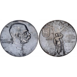 Austria Commemorative Silver Medal 50th Birthday of Franz Joseph I 1898 Collectors Copy