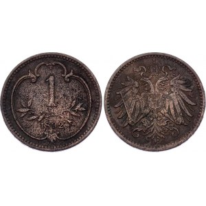 Austria 1 Heller 1892 R