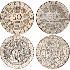 Austria 2 x 50 Schilling 1970 - 1972