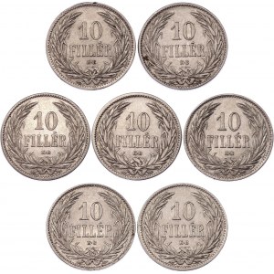 Hungary 7 x 10 Filler 1894 KB