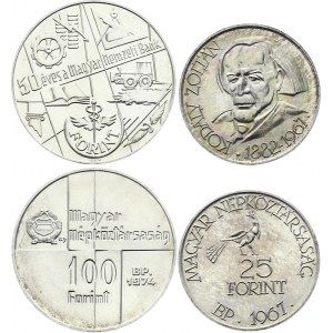 Hungary 25 & 100 Forint 1967 & 1974