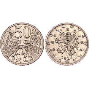 Czechoslovakia 50 Haleru 1924