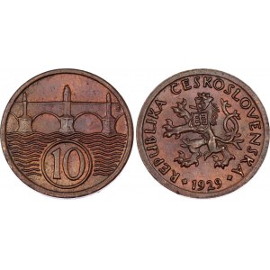 Czechoslovakia 10 Haleru 1929