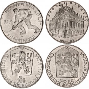 Czechoslovakia 2 x 100 Korun 1983 - 1985