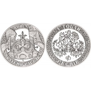 Czech Republic Silver Medal 1 Tolar Crown of Saint Wenceslas 2021 (ND)