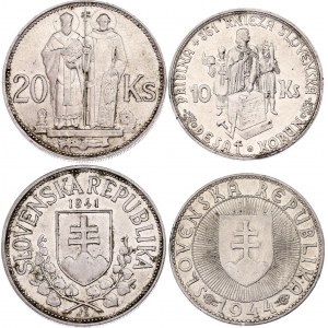 Slovakia 10 - 20 Korun 1941 - 1944