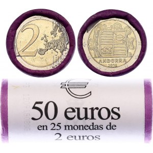 Andorra 25 x 2 Euros (Roll) 2018