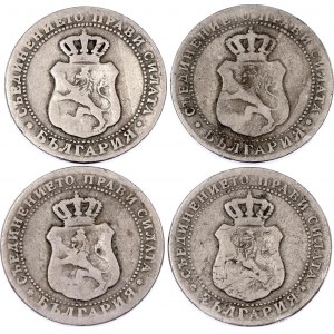 Bulgaria 4 x 5 Stotinki 1888