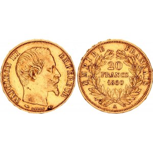 France 20 Francs 1860 A