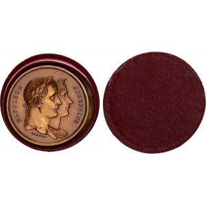 France Bronze Commemorative Medal Napoleon & Josephine 1804 An XIII