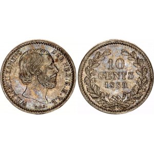 Netherlands 10 Cents 1889