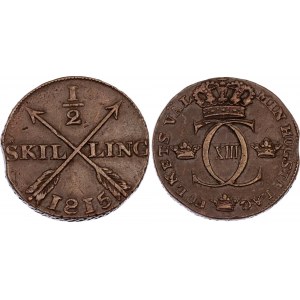 Sweden 1/2 Skilling 1815