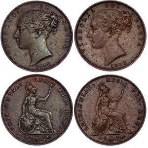 Great Britain 2 x 1 Farthing 1848 - 1853