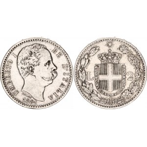 Italy 2 Lire 1881 R