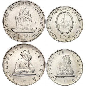 Italy 100 & 200 Lire 1988 R