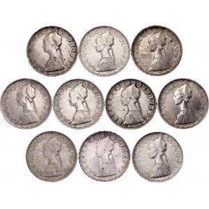 Italy 10 x 500 Lire 1958 - 1966