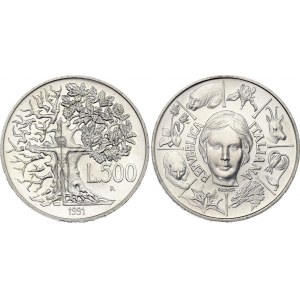Italy 500 Lire 1991 R