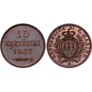 San Marino 10 Centesimi 1937 R