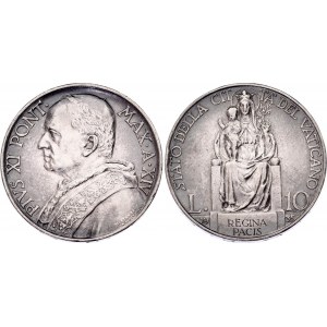Vatican 10 Lire 1935 (XIV)