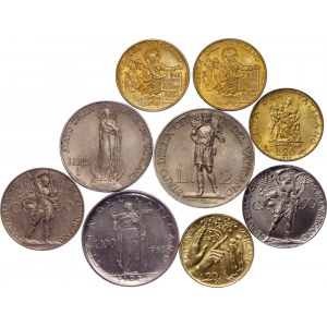 Vatican Lot of 9 Coins 1931 - 1997 R